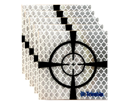 [58028007] Target - Reflective foil 5p.c. 60*60mm with sight marks