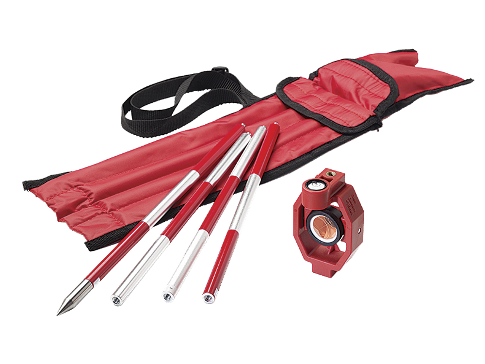 Mini prisme circulaire - Avec canne en 4 sections de 30cm