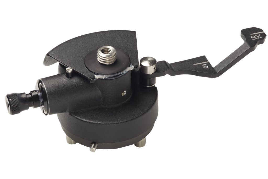 Prism base with level S/SX lever and built in optical plummet