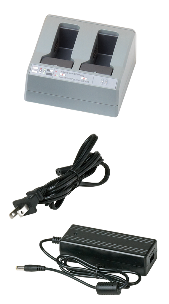 [101070-00-04] Chargeur Trimble Dual slot - Cordon d’alimentation Europe inclus