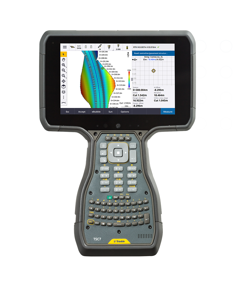 Trimble TSC7 controller V2 - QWERTY keypad USB/Serial boot NA/EMEA region Standalone