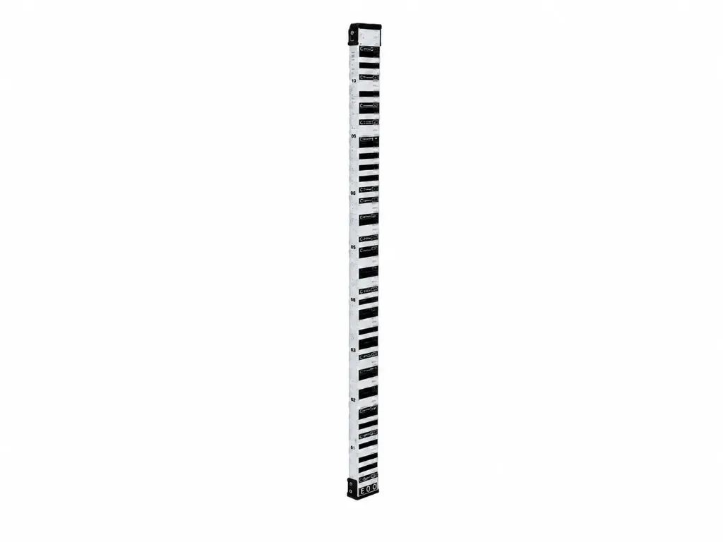 Staff - Aluminium rod LD 21, 1m, code-,E- and mm-graduation