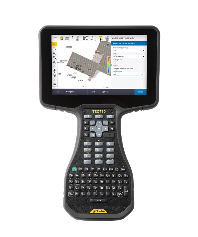 Trimble TSC710 controller - QWERTY keypad, WWAN, worldwide region, standalone