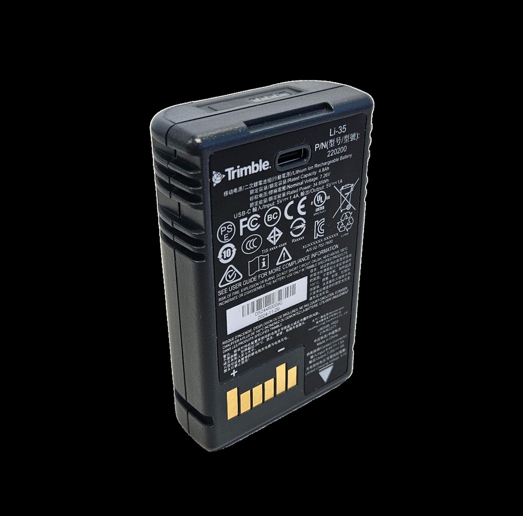 BPack,Li-Ion, INDUS, 2S1P, 7.26V, 4800mAHr, 88x54x25mm