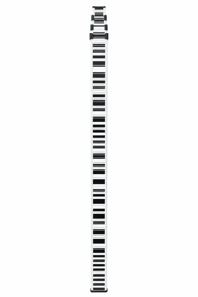 [7073369010000] Staff - Levelling telescopic rod TD 24, 4/1m, code- and E-graduation