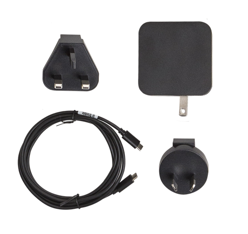 [121921-GEO] 45W AC Wall Charger Kit (includes regional plugs and USB-C to USB-C charge/sync cable) - 5 Pack