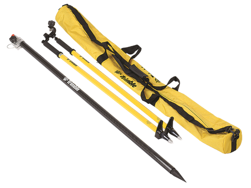 [43169-20] Canne en carbone Trimble - Standard télescopique 1.50m à 2.50m - Avec bipode et housse de transport